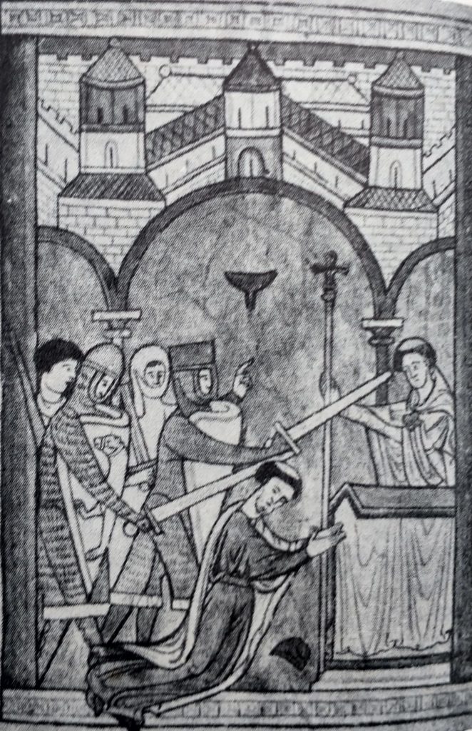 Murder of Becket at Canterbury Cathedral 1170