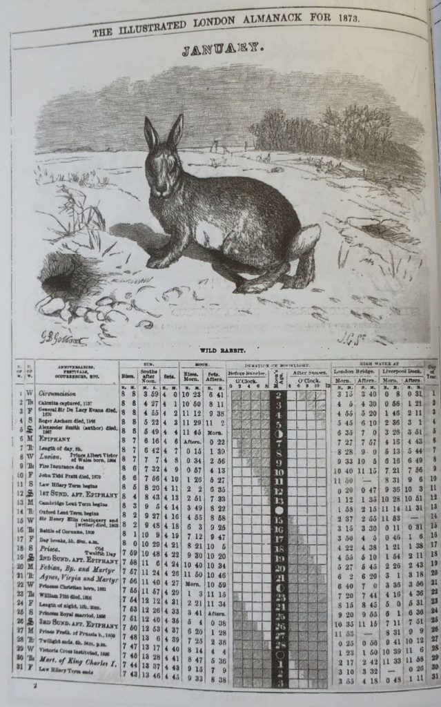 London Illustrated Almanac of 1873