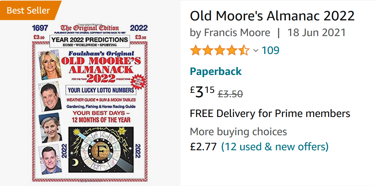 JANUARY 12 OLD MOORE’S ALMANAC And Did Those Feet