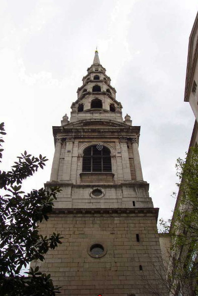 Steeple of St Brides Fleet Street