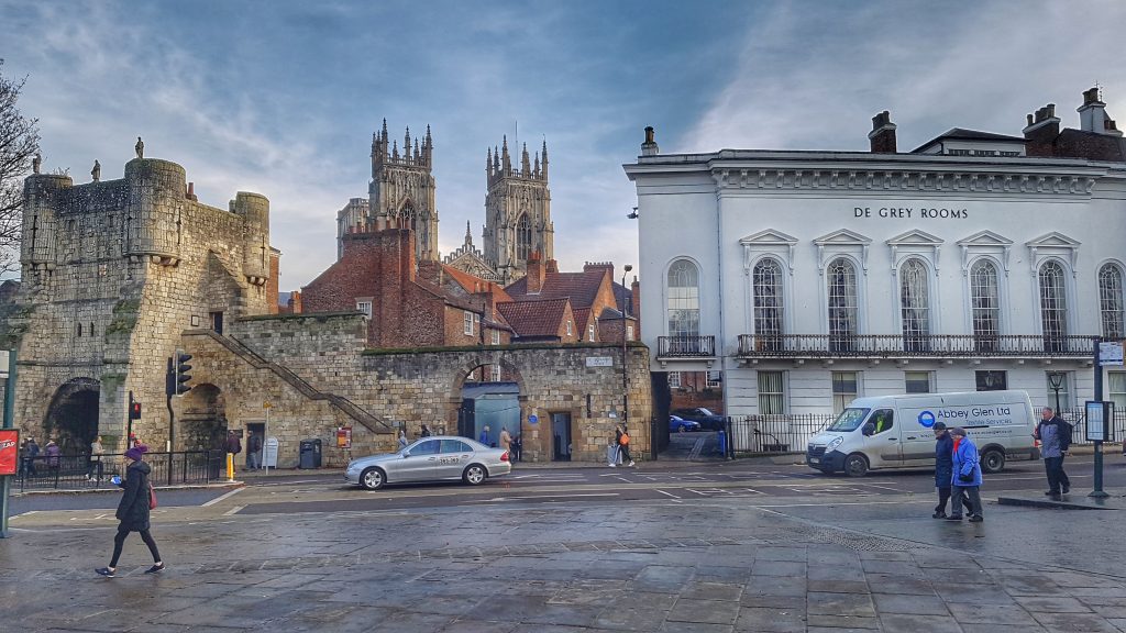 Bootham Bar with York Minter in the background