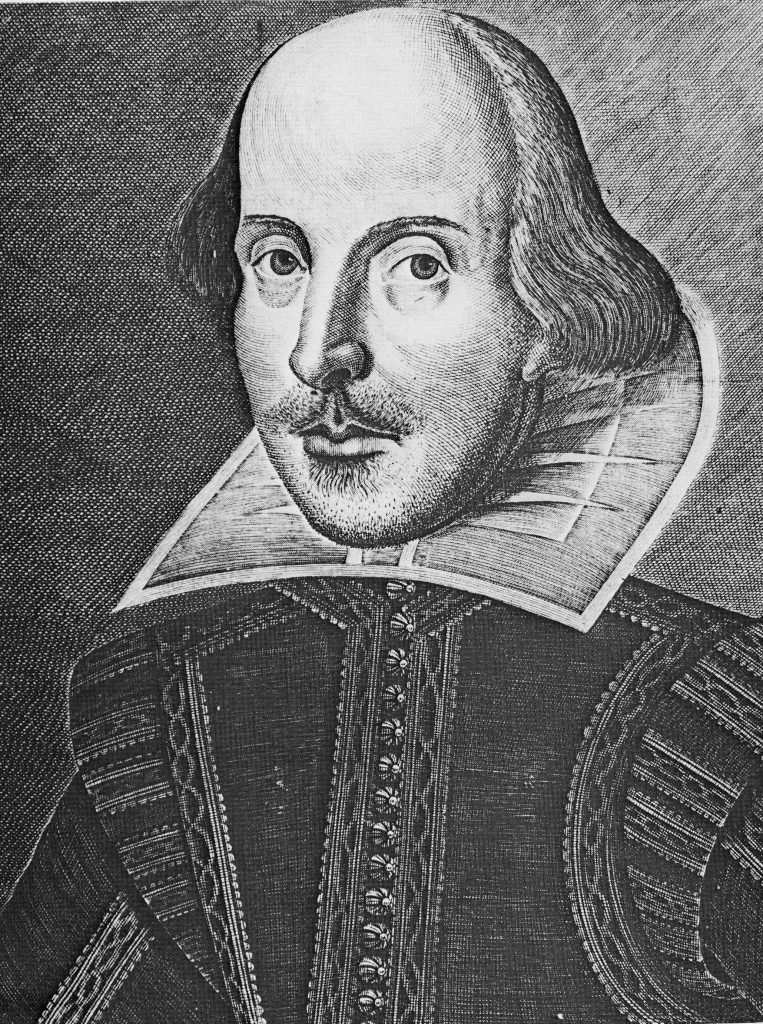 shakWilliam Shakespeare by Martin Droeshout from the 1st Folio