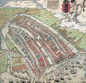Another 16th Century view of the original core of the town (by Cornelis Antonisz