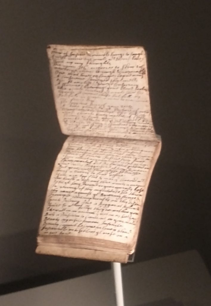 Handwritten notebook written in the 1620s full of quotations from the First Folio