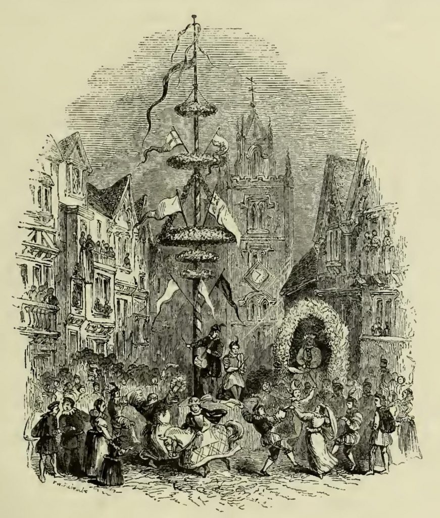 An Imagined Scene at the Maypole at St Andrew Undershaft