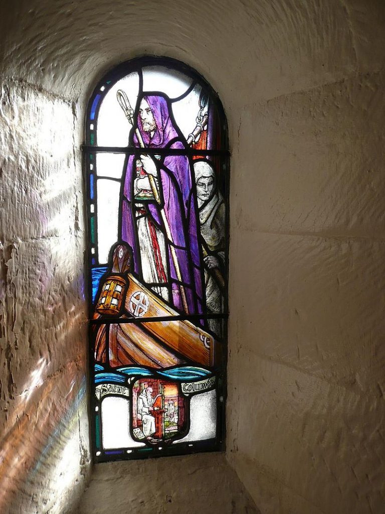 St Columba st margarets chapel by Graham van der Wielen  Edinburgh  Lead glass