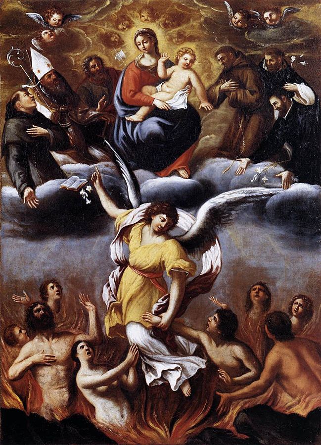 Ludovico Carracci: English: An Angel Frees the Souls of Purgatory (Wikipedia)
