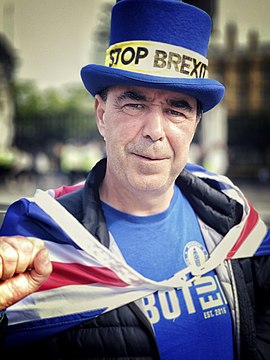 Steve Bray, also known as Stop Brexit Man. (Wikipedia CC0)