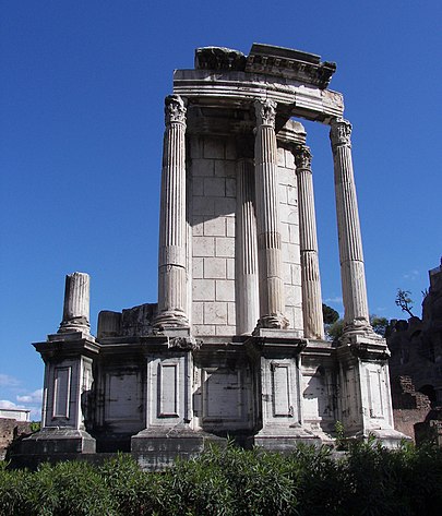 photo of the Reconstruction of the Temple of Vesta in Rome
